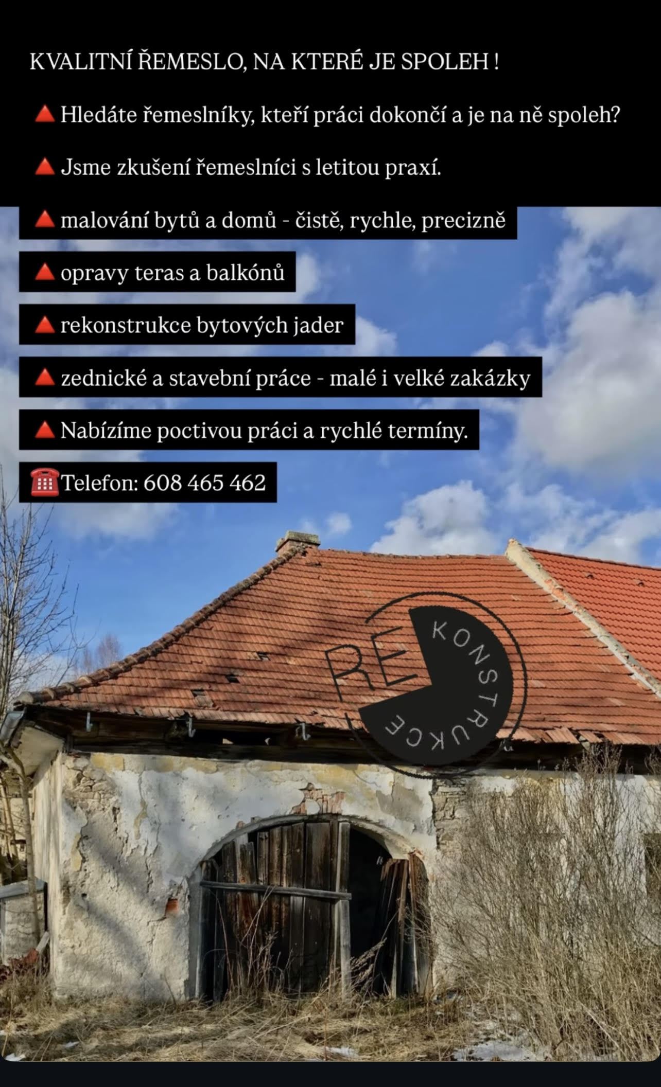 Stavební firma s mnohaletou zkušeností a bohatými referencemi vznikla již v roce 2004. 